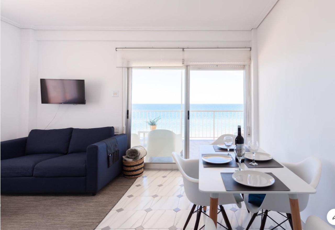 Apartamento Primera Linea De Playa Bellreguard Bagian luar foto
